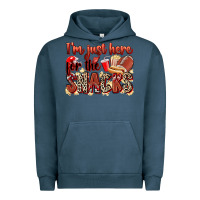 Pigment Midnight Navy i'm just here for the snacks american football Urban Hoodie - Zillion Design Studio