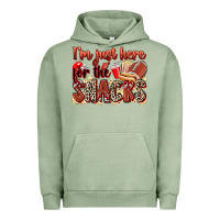 Pigment Oil Green i'm just here for the snacks american football Urban Hoodie - Zillion Design Studio