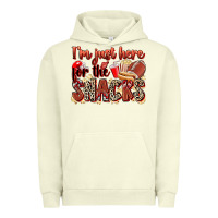 Pigment Pistachio i'm just here for the snacks american football Urban Hoodie - Zillion Design Studio