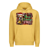 Antique Gold merry christmas y'all Premium Hoodie - RanaPortraitStore