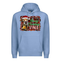 Colony Blue merry christmas y'all Premium Hoodie - RanaPortraitStore