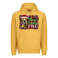 Mustard merry christmas y'all Premium Hoodie - RanaPortraitStore