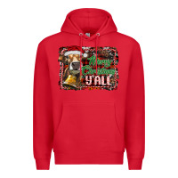 Red merry christmas y'all Premium Hoodie - RanaPortraitStore