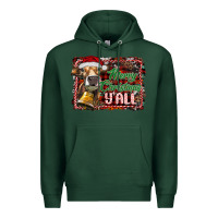 Sports Green merry christmas y'all Premium Hoodie - RanaPortraitStore