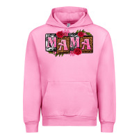 Fuchsia Pink mama with license letters mothers day Urban Hoodie - texasbilliewilder