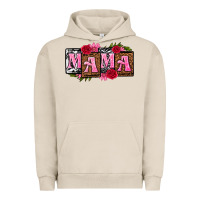 Pigment French Oak mama with license letters mothers day Urban Hoodie - texasbilliewilder