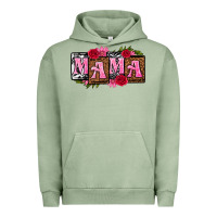 Pigment Oil Green mama with license letters mothers day Urban Hoodie - texasbilliewilder
