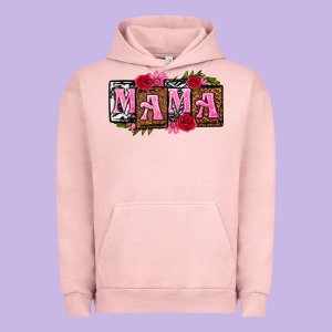 Mama With License Letters Mothers Day Urban Hoodie Designed By Texasbilliewilder