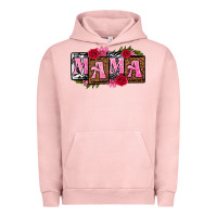 Pigment Salmon mama with license letters mothers day Urban Hoodie - texasbilliewilder