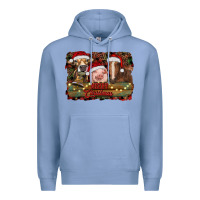 Merry Christmas Farm Animals Premium Hoodie | Teevron