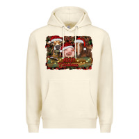Sandshell merry christmas farm animals Premium Hoodie - RanaPortraitStore