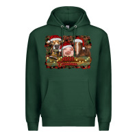 Sports Green merry christmas farm animals Premium Hoodie - RanaPortraitStore