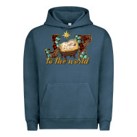 Pigment Midnight Navy joy to the world Urban Hoodie - RanaPortraitStore