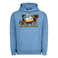 Pigment Pebble Blue joy to the world Urban Hoodie - RanaPortraitStore