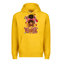 Lemon cupid's favorite postal worker afro messy bun Premium Hoodie - texasbilliewilder
