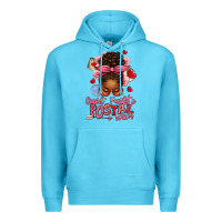 Cupid's Favorite Postal Worker Afro Messy Bun Premium Hoodie | Teevron