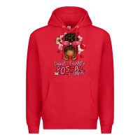 Red cupid's favorite postal worker afro messy bun Premium Hoodie - texasbilliewilder