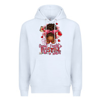 White cupid's favorite postal worker afro messy bun Premium Hoodie - texasbilliewilder