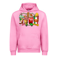 Fuchsia Pink italy coffee cups Urban Hoodie - Zillion Design Studio