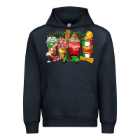 Navy italy coffee cups Urban Hoodie - Zillion Design Studio
