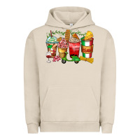 Pigment French Oak italy coffee cups Urban Hoodie - Zillion Design Studio