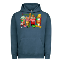 Pigment Midnight Navy italy coffee cups Urban Hoodie - Zillion Design Studio