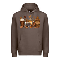 Coffee melanin afro coffee cups Premium Hoodie - Zillion Design Studio