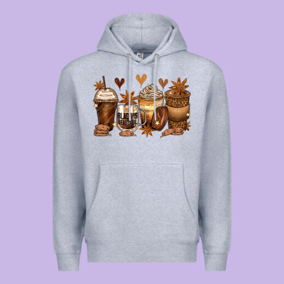 Melanin Afro Coffee Cups Premium Hoodie Designed By Zillion Design Studio