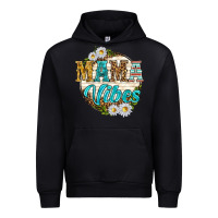 Black mama vibes with daisies Urban Hoodie - texasbilliewilder