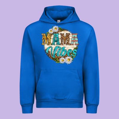 Mama Vibes With Daisies Urban Hoodie Designed By Texasbilliewilder