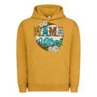 Pigment Peanut Butter mama vibes with daisies Urban Hoodie - texasbilliewilder