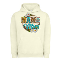 Pigment Pistachio mama vibes with daisies Urban Hoodie - texasbilliewilder
