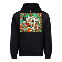 Black dog coffee cups Urban Hoodie - Zillion Design Studio
