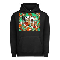 Pigment Black dog coffee cups Urban Hoodie - Zillion Design Studio
