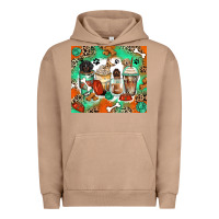Pigment Burro dog coffee cups Urban Hoodie - Zillion Design Studio