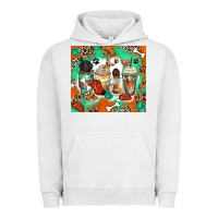 Pigment Lunar Rock dog coffee cups Urban Hoodie - Zillion Design Studio
