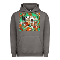 Pigment Tornado dog coffee cups Urban Hoodie - Zillion Design Studio