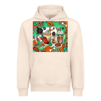 Sandshell dog coffee cups Urban Hoodie - Zillion Design Studio