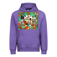 Tulip dog coffee cups Urban Hoodie - Zillion Design Studio