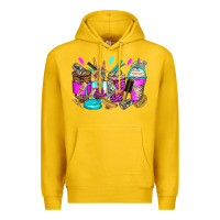 Lemon hair hustler coffee cups Premium Hoodie - Zillion Design Studio