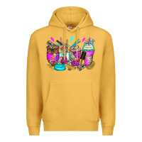 Mustard hair hustler coffee cups Premium Hoodie - Zillion Design Studio