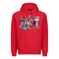 Red hair hustler coffee cups Premium Hoodie - Zillion Design Studio