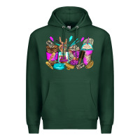 Sports Green hair hustler coffee cups Premium Hoodie - Zillion Design Studio