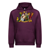 Mauve Wine joy holy family Urban Hoodie - RanaPortraitStore