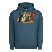 Pigment Midnight Navy joy holy family Urban Hoodie - RanaPortraitStore