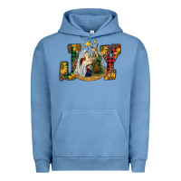 Pigment Pebble Blue joy holy family Urban Hoodie - RanaPortraitStore