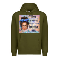 Army Green never underestimate a woman who does all things th Premium Hoodie - texasbilliewilder