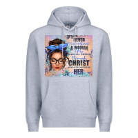 Heather Grey never underestimate a woman who does all things th Premium Hoodie - texasbilliewilder