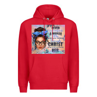 Red never underestimate a woman who does all things th Premium Hoodie - texasbilliewilder