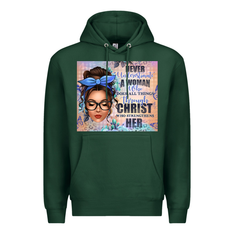 Never Underestimate A Woman Who Does All Things Th Premium Hoodie by texasbilliewilder | Teevron